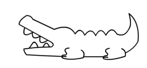 qq画图红包鳄鱼怎么画 qq画图红包鳄鱼画法分享