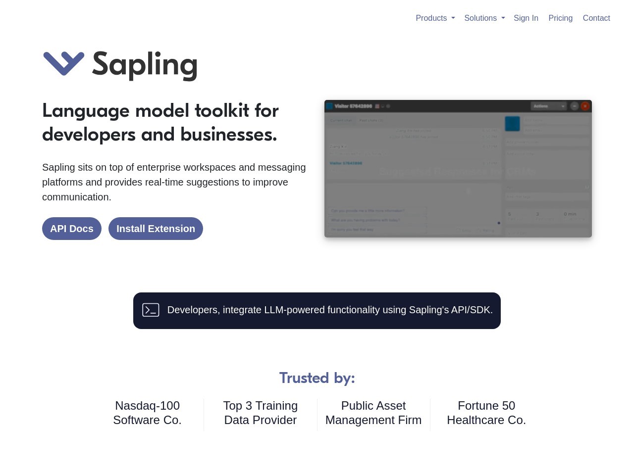 Sapling AI Content Detector